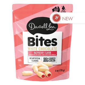 Darrell Lea White Chocolate Raspberry Covered Bites 6oz