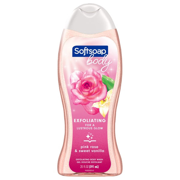 Softsoap Body Wash, Pink Rose & Sweet Vanilla 20oz