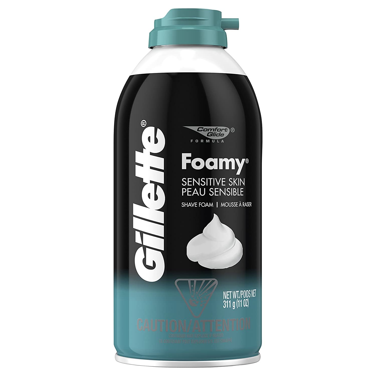 Gillette Shave Foam, Sensitive Skin, 11 oz