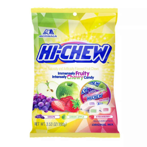 Hi-Chew Candy, Grape, Green Apple & Strawberry, 3.53oz