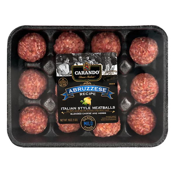 Carando Fresh Italian Style Meatballs, 16 oz