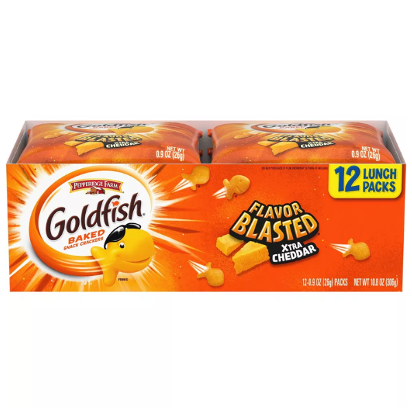 Pepperidge Farm Goldfish, Flavor Blasted Xtra Cheddar Packs, 12pks