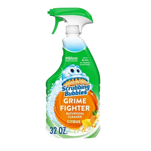 Scrubbing Bubbles Bathroom Grime Fighter Cleaner, Citrus, 32 oz