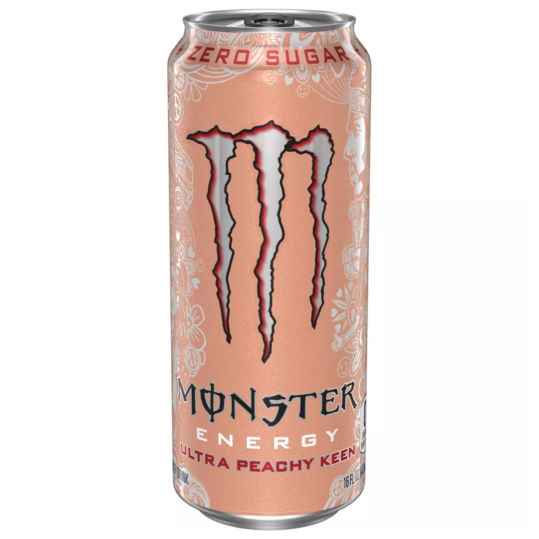 Monster Drink, Zero Ultra, Peachy Keen, 16 fl oz