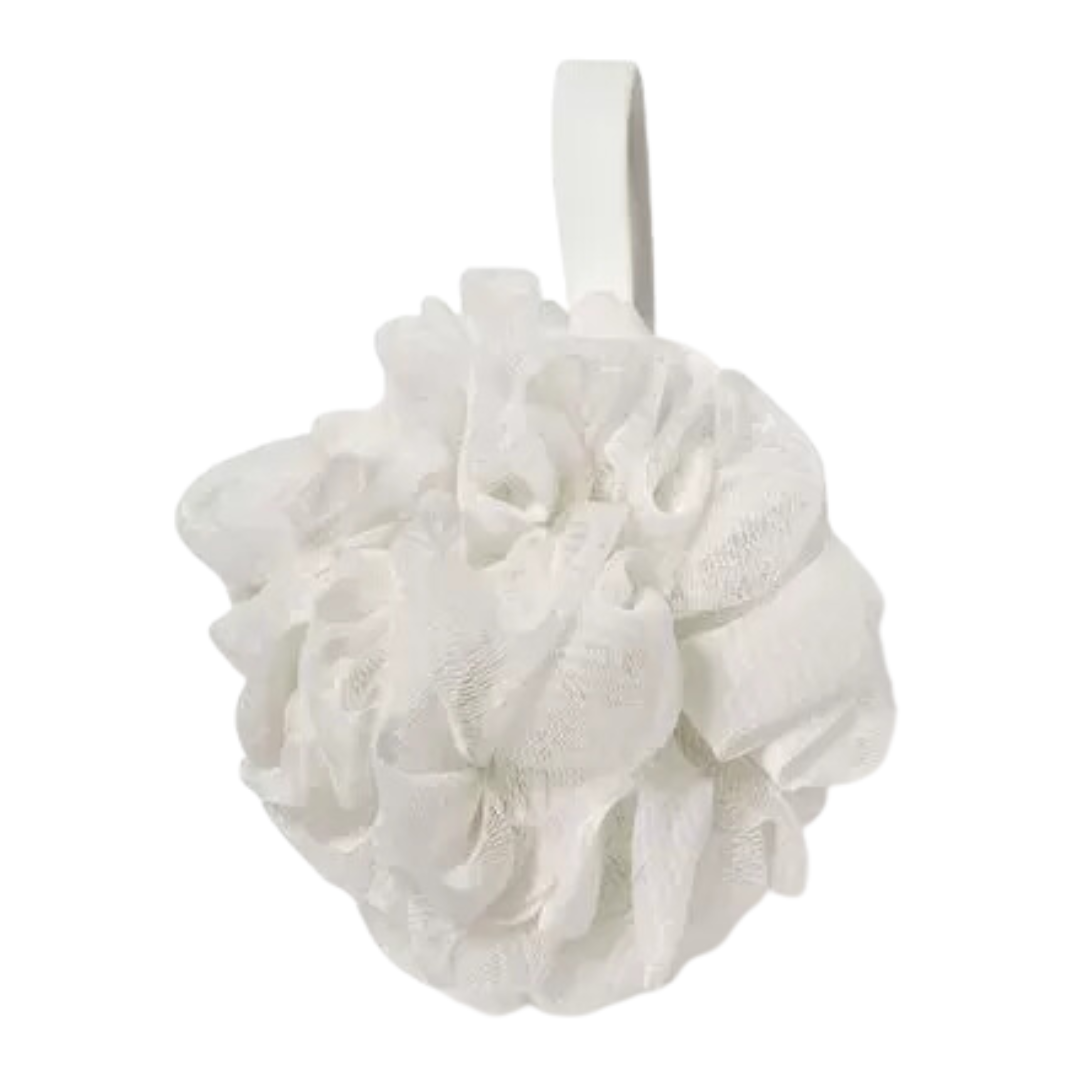 Bath & Body Works Shower Poof Loofah, White 1ct