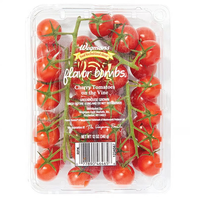 Fresh Tomatoes - Cherry Tomatoes on the Vine x 12 oz