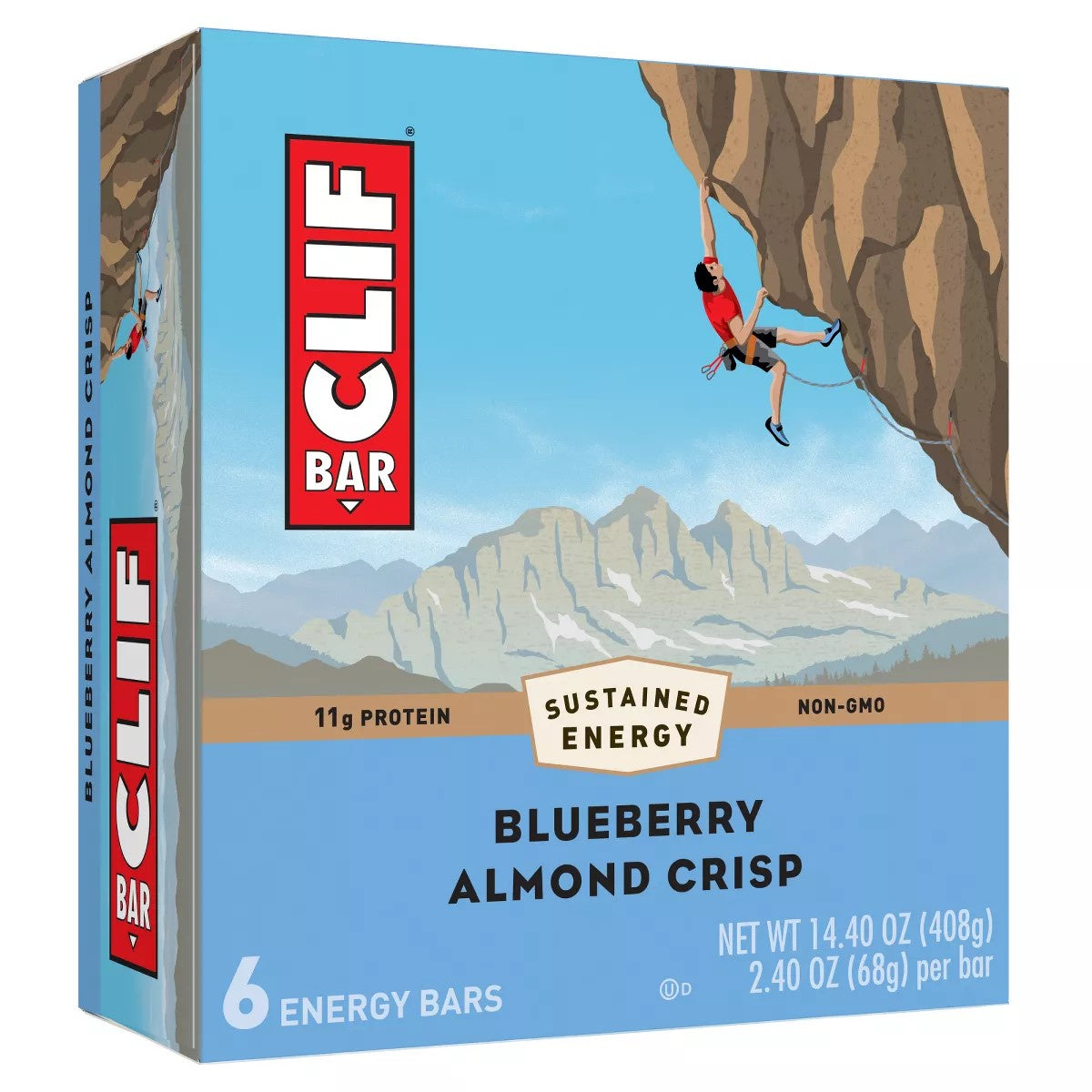 CLIF Bar, Blueberry Almond Crisp, Energy Bar 5ct