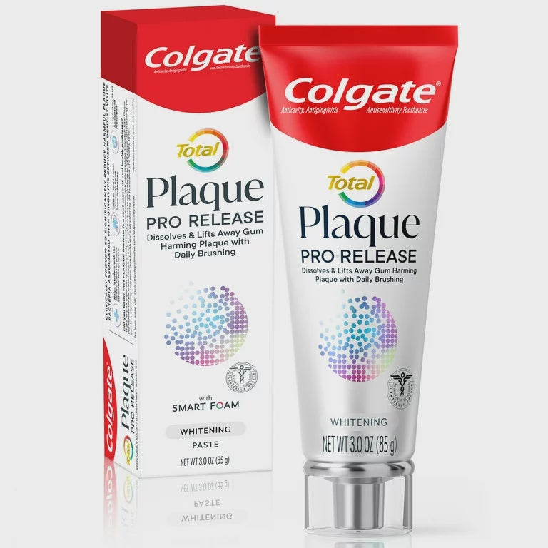 Colgate Toothpaste, Total Plaque Pro Release Whitening Paste 3oz