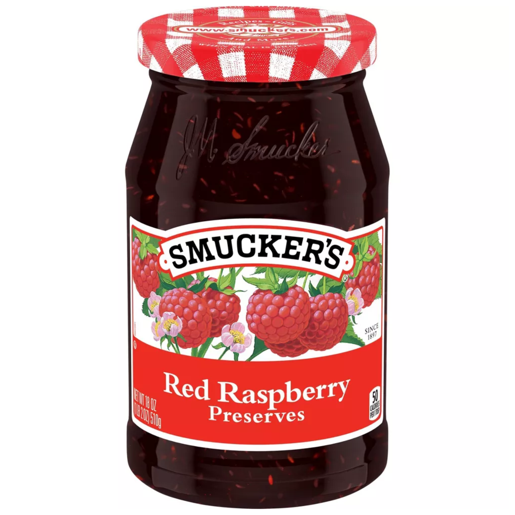 Smucker's Red Raspberry Preserves, 18oz