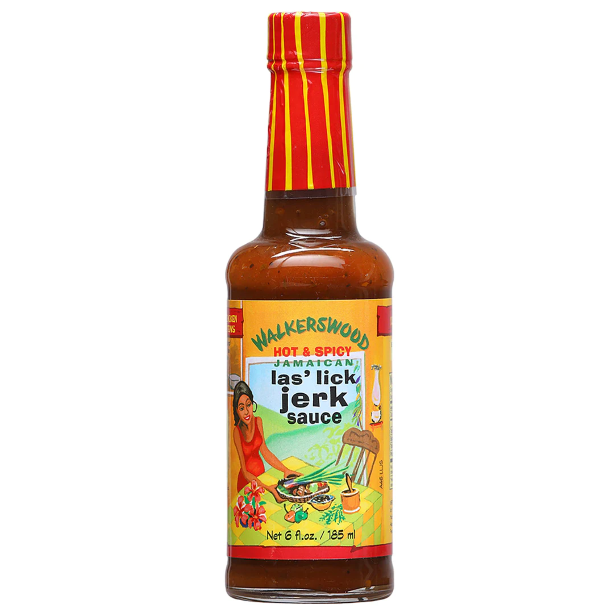 Walkerswood Hot & Spicy Jamaican las' lick Jerk Sauce, 6 fl oz