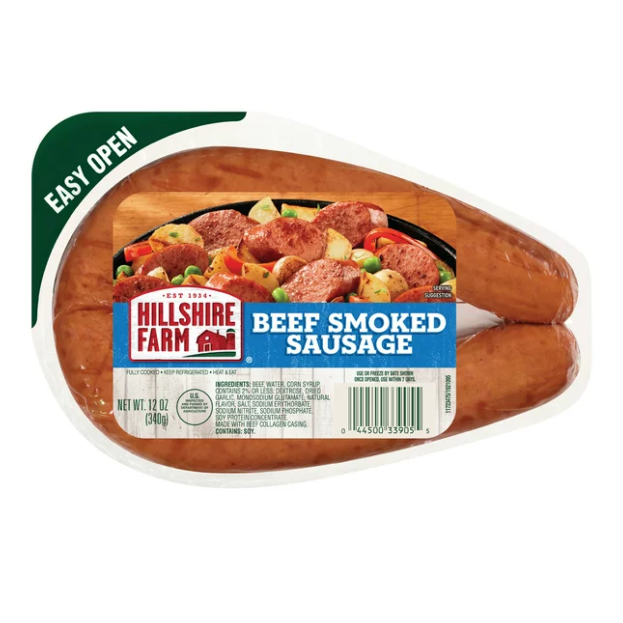 Hillshire Farm Beef Smoked Sausage, 12 oz