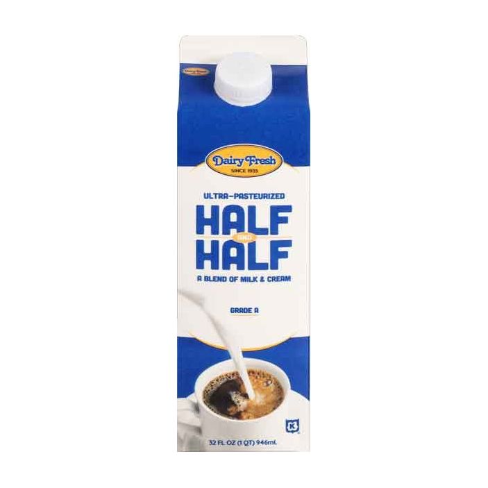 Dairy Fresh Cream, Half & Half, 32 oz