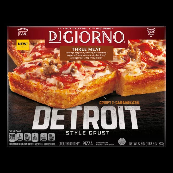 DiGiorno Detroit-style Pizza - Three Meat, 22.3 oz