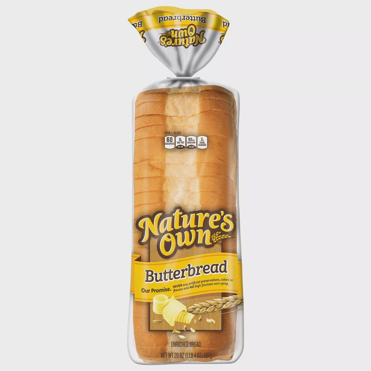 Nature's Own Butter Bread, Sliced, 1 loaf