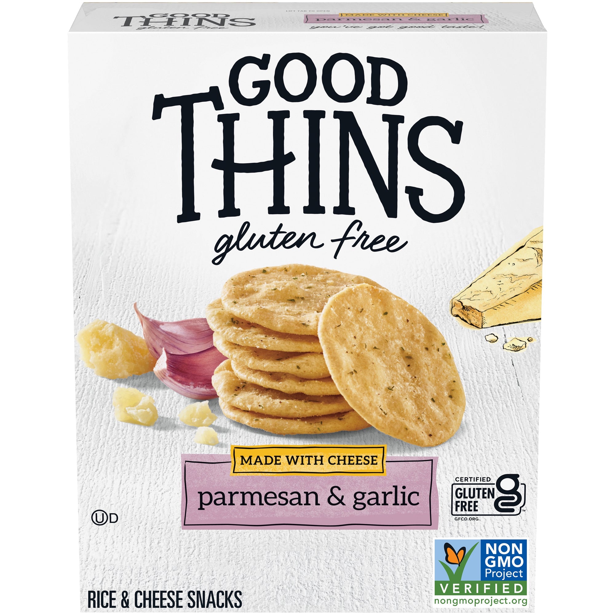 Good Thins Crackers, Garlic &Parmesan 3.5oz