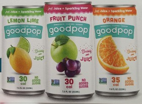 Goodpop soda assortment,  mini cans, 18 ct