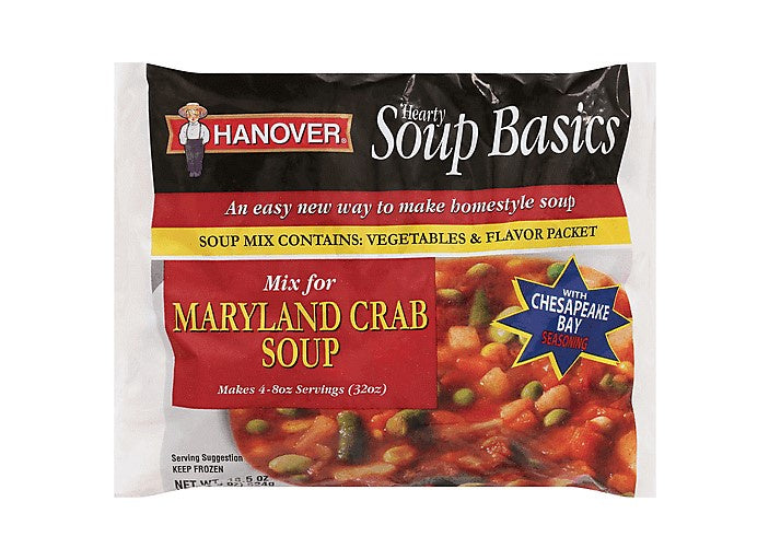 Hanover Frozen Maryland Crab Soup Mix, 18.5 Oz