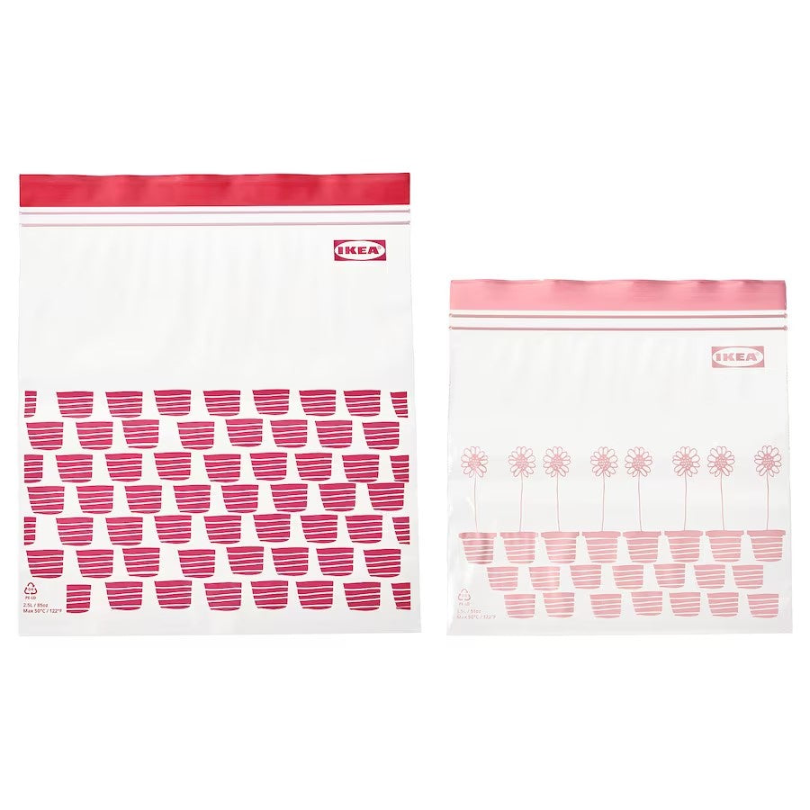 IKEA Istad Storage Bags, 25 x 3 qt & 25 x 1 qt