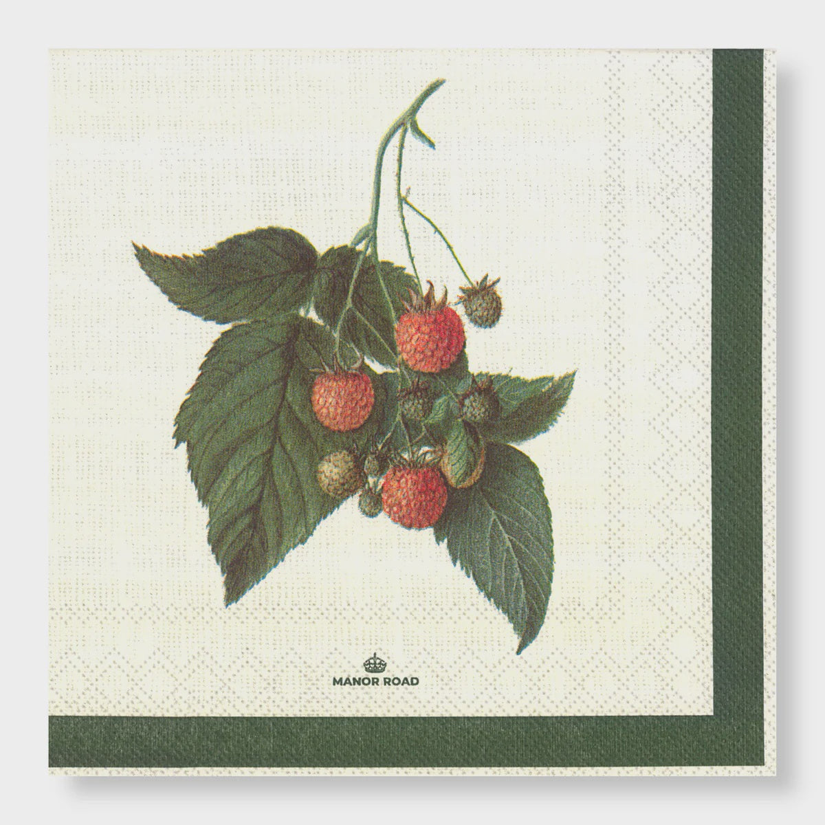 Manor Road Raspberry Harvest Cocktail Napkins 20pk