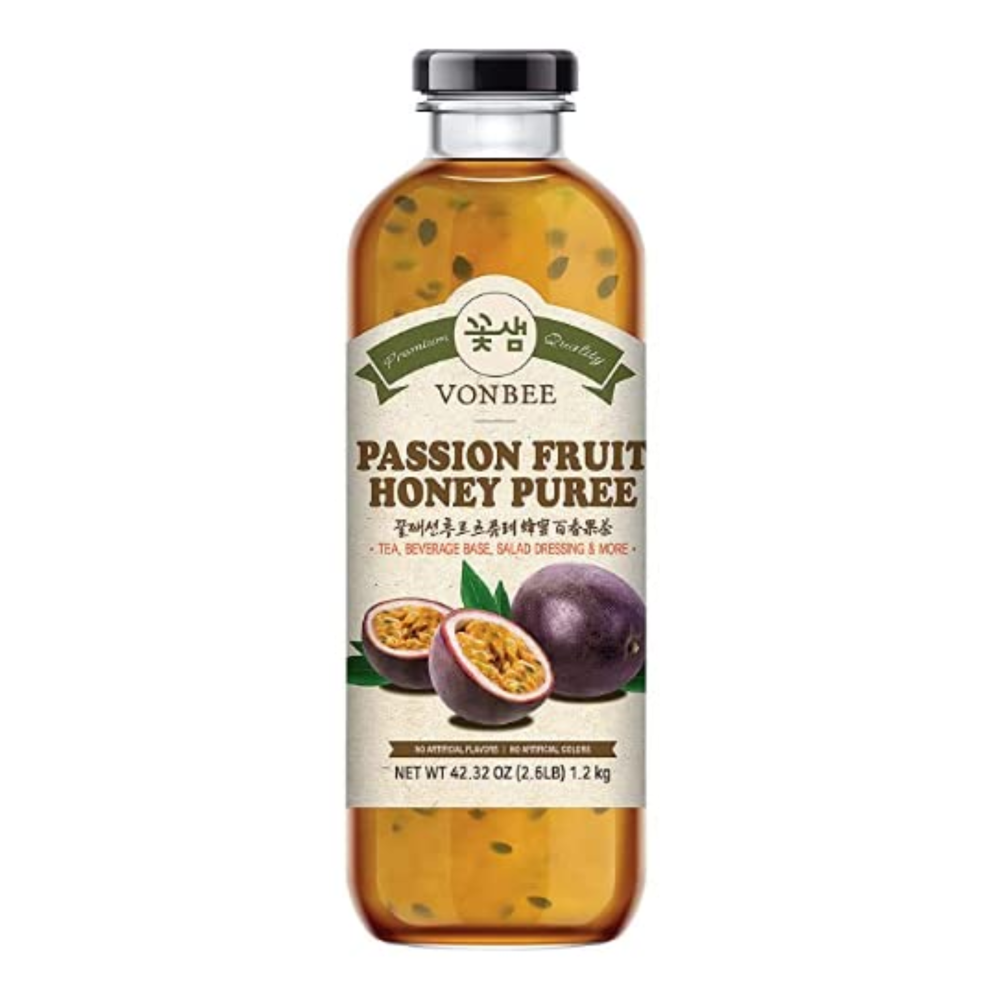 Vonbee Passion Fruit Honey Puree, 42.32 oz