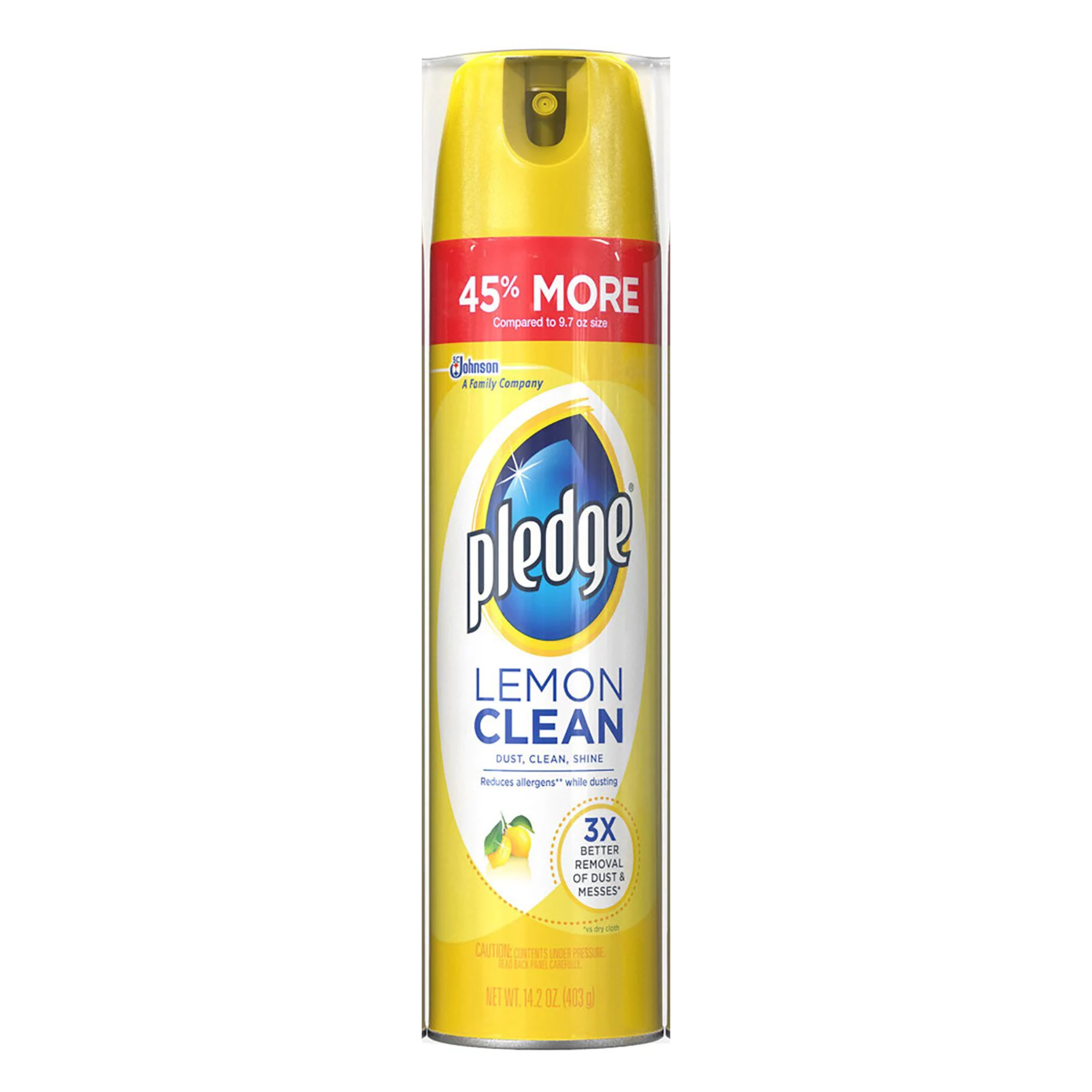 Pledge Furniture Dusting Spray, Lemon Scent 14.2oz