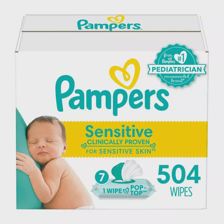 Pampers Sensitive Wipes - Delivery Within 1 Week