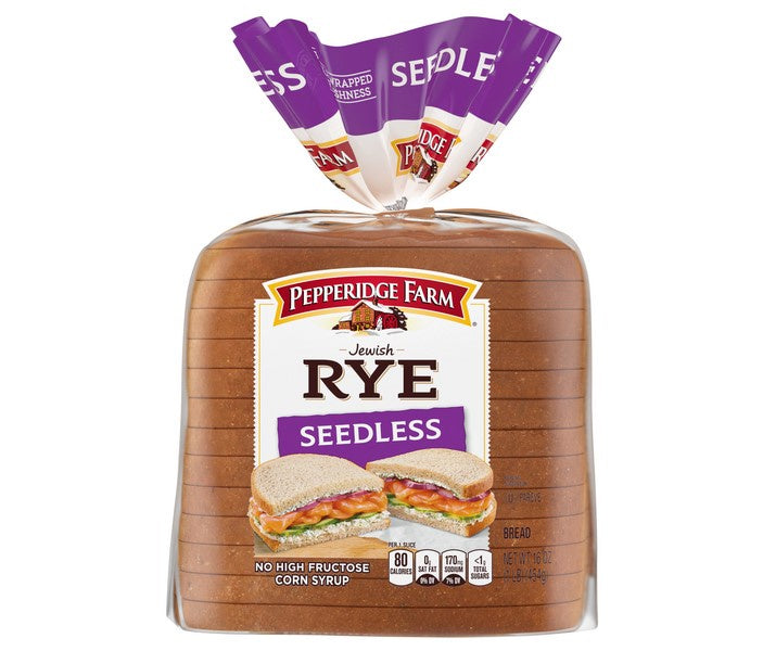 Pepperidge Farm Jewish Rye Bread. Seedless x 16oz