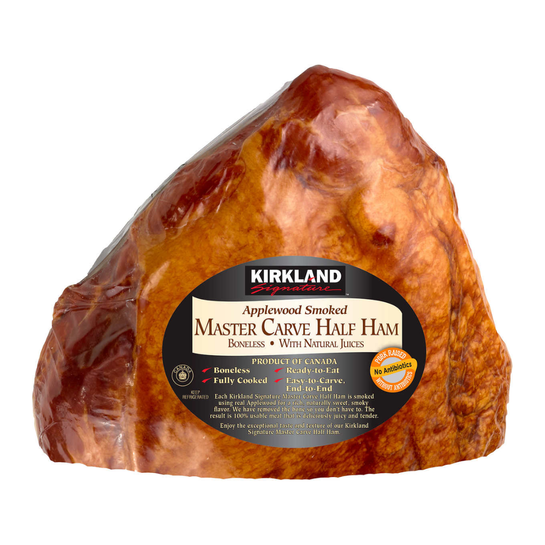 Master Carve Half Ham, Applewood Smoked, $4.99/lb