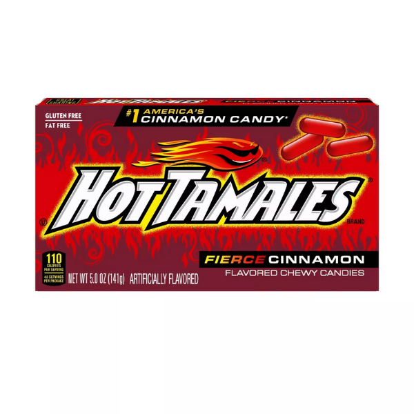 Hot Tamales Cinnamon Chewy Candy 5 oz