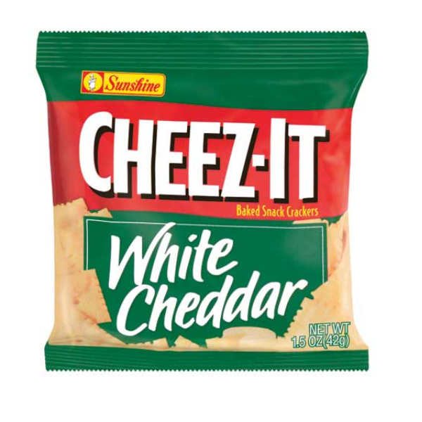 Cheez-It Crackers, White Cheddar 1.5oz pkt, 45ct - Business