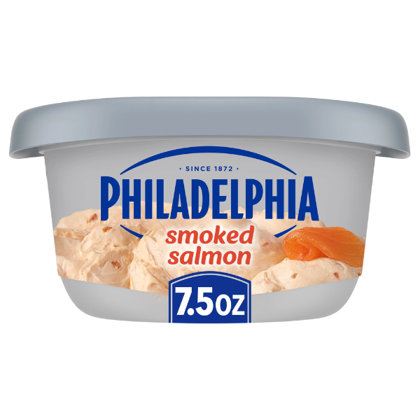 Philadelphia Cream Cheese, Soft Spread, Smoked Salmon 7.5oz