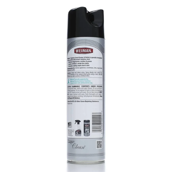 Weiman Stainless Steel Cleaner & Polish, 12oz