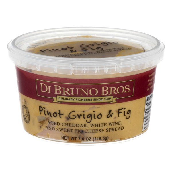 Di Bruno Bros. Aged Cheddar Cheese Spread, Pino Grigio & Fig, 7.6 oz