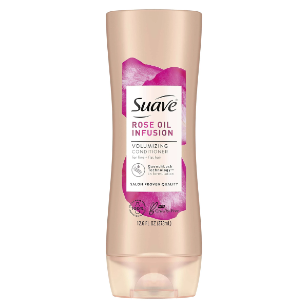 Suave Conditioner,  Rose Infusion Volumizing for Fine Flat Hair, 12.6oz