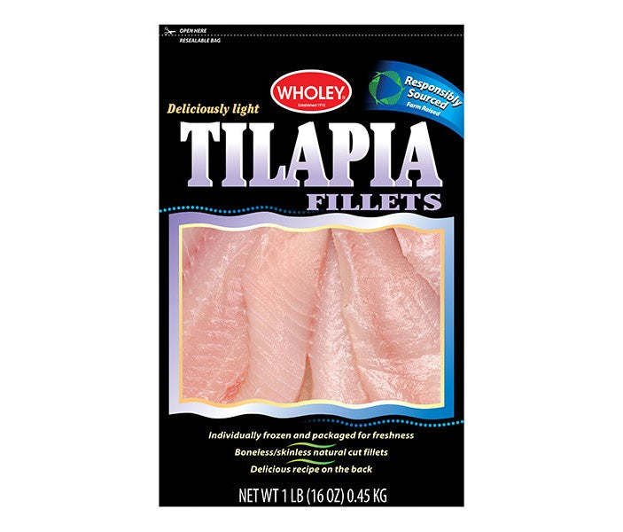 Wholey Tilapia Fillets,  1lb