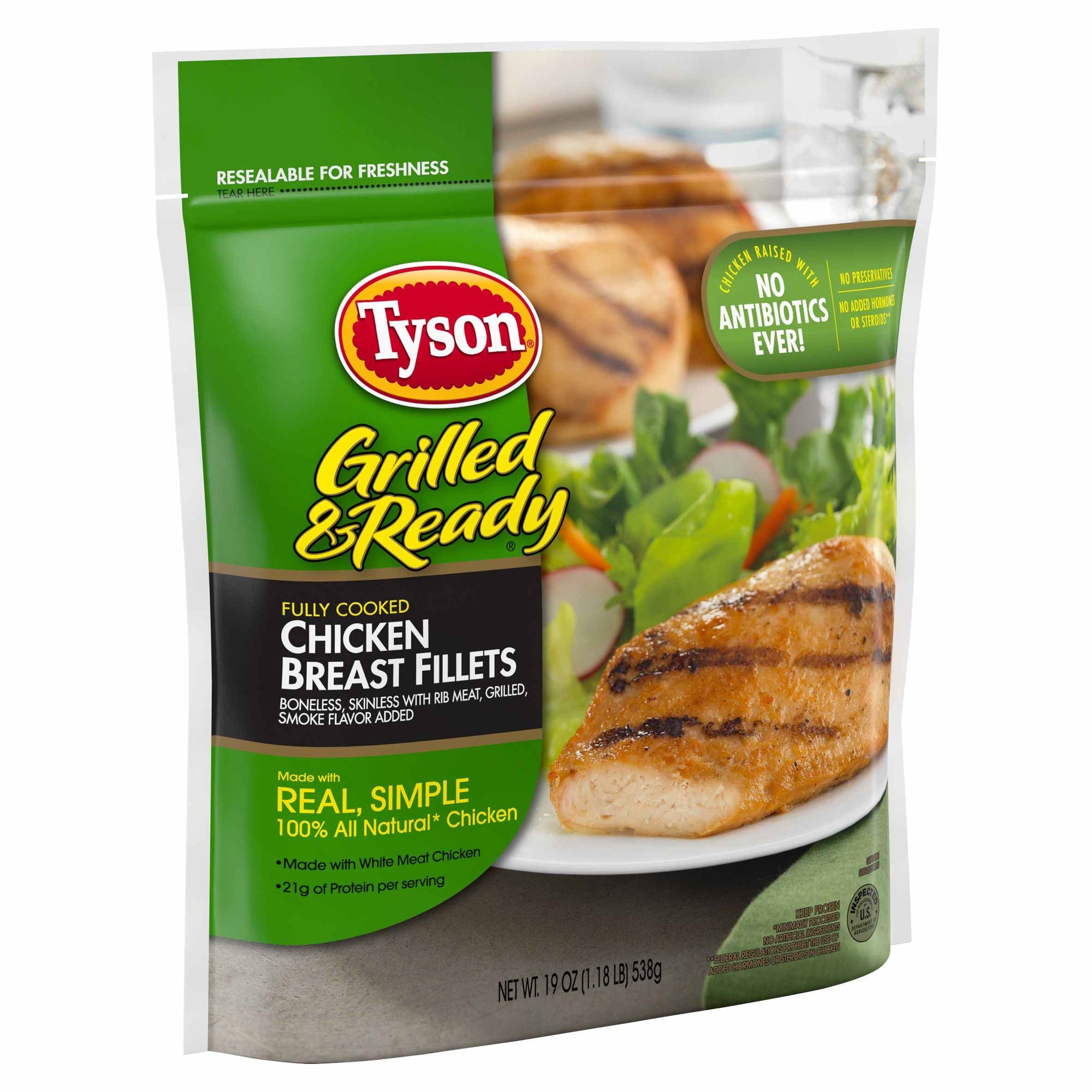 Tyson Grilled Chicken Breast Fillets, 19 oz