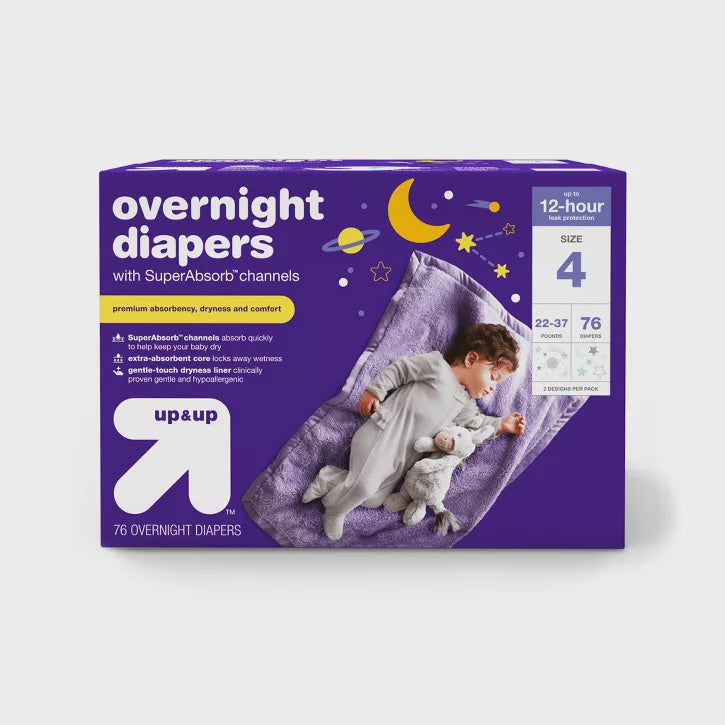 Up & Up Overnight Diapers - Delivery Within 1 Week