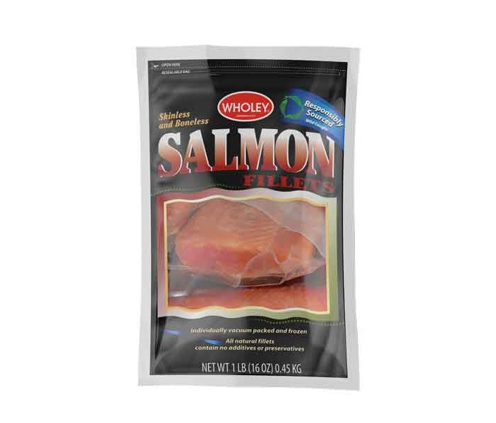 Wholey Salmon, Wild Caught, 3-5 oz x 4ct.