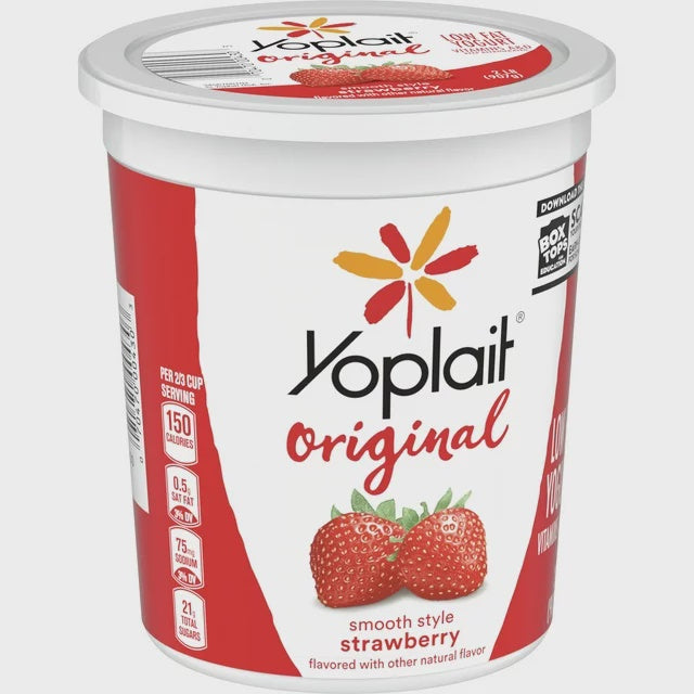 Yoplait Original Smooth Style Low Fat Strawberry Yogurt, 32 oz