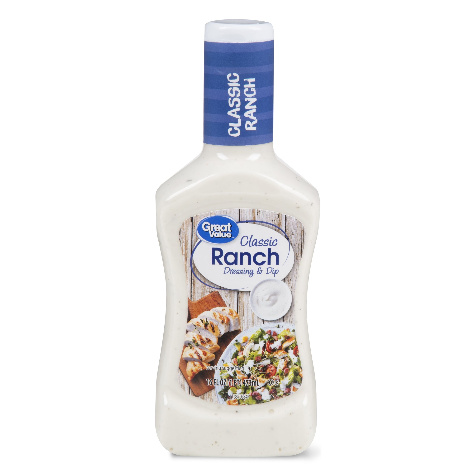 Great Value Classic Ranch Dressing & Dip, 16 fl oz