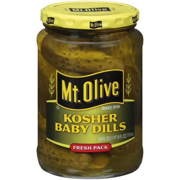 Mt. Olive Kosher Baby Dills Pickles 24 oz