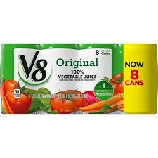 V8 Original Vegetable Juice, 5.5oz, 8pk