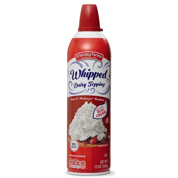 Friendly Farms Whipped Cream, Original, 13 Oz