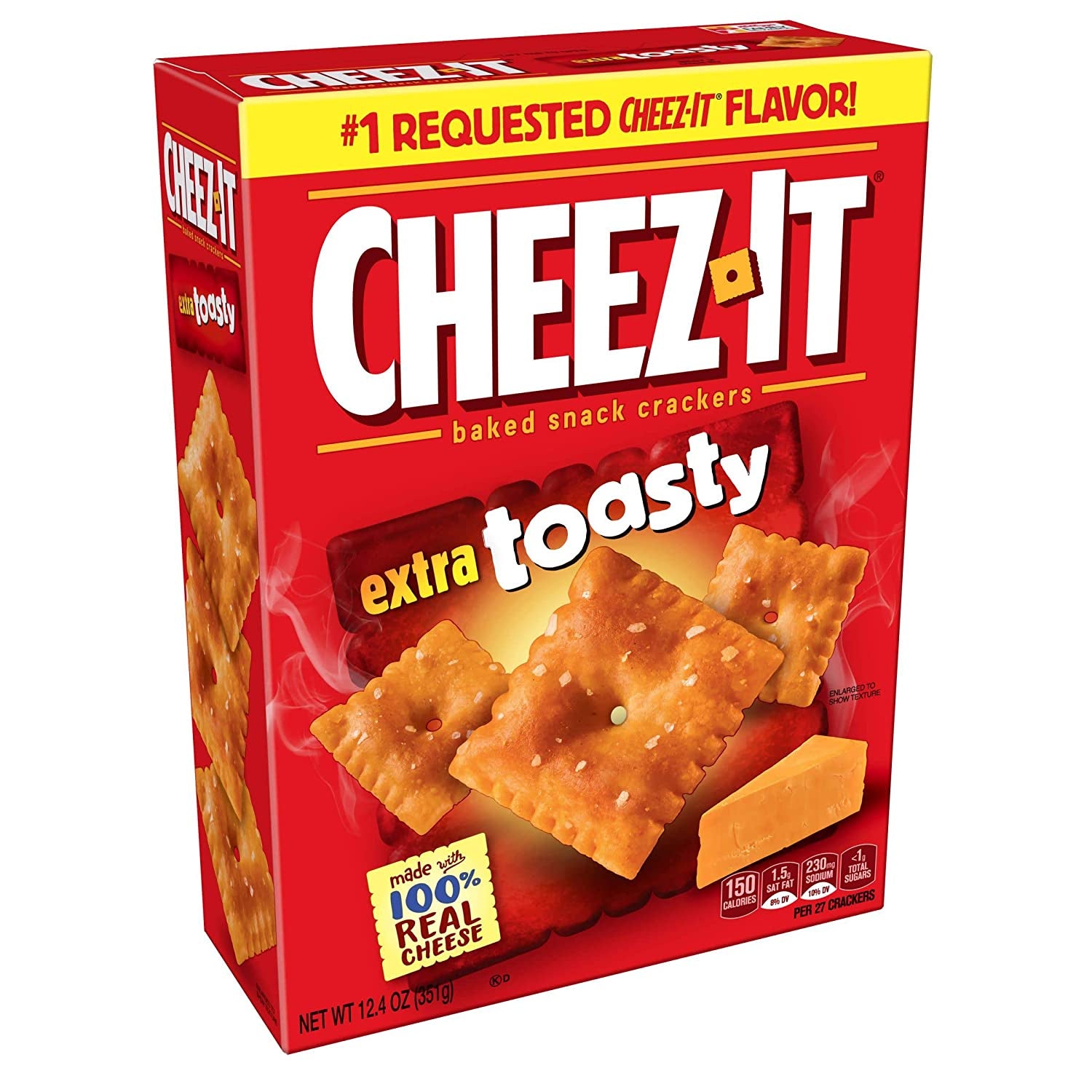 Cheez-it Crackers, Extra Toasty 12.4oz