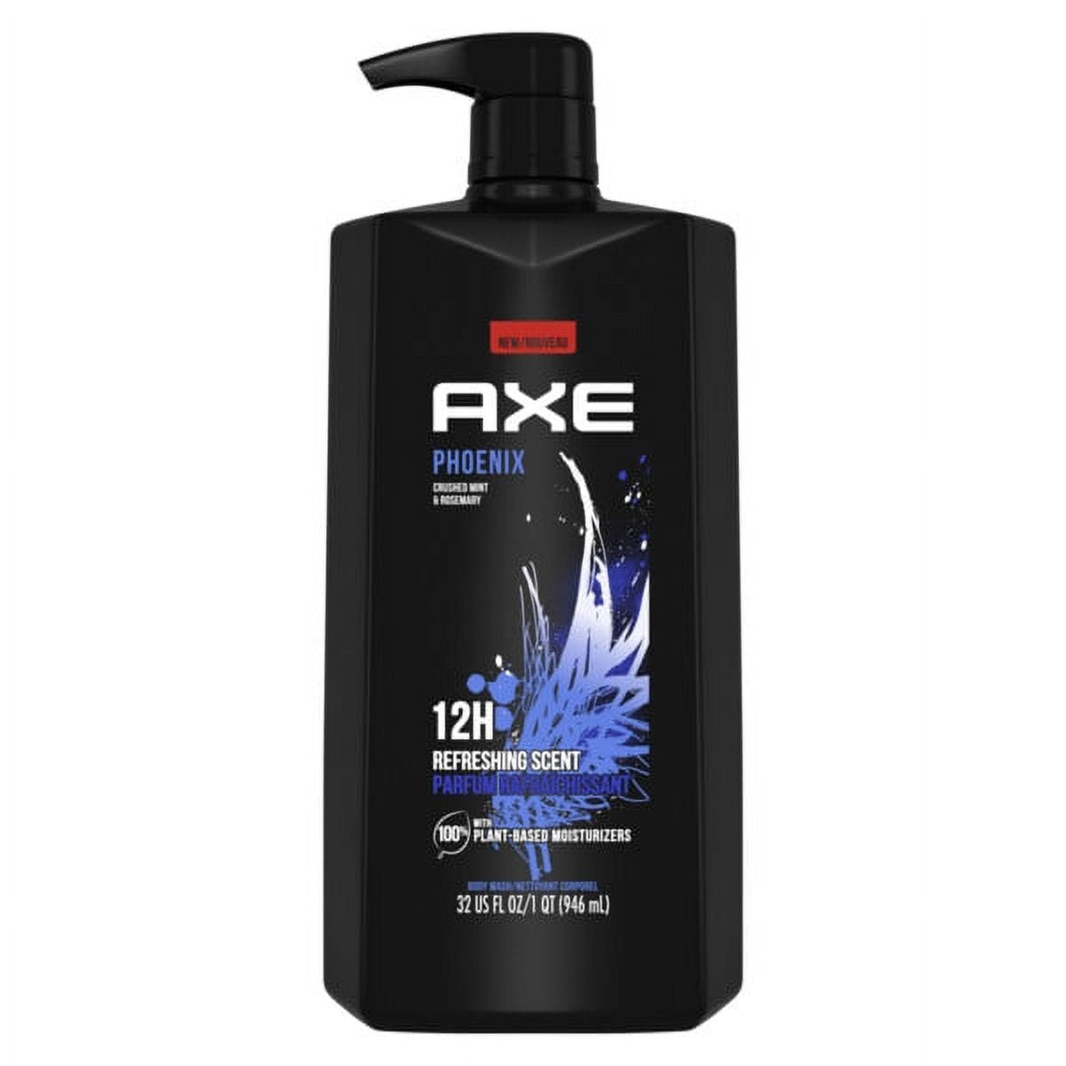 Axe Body Wash, Crushed Mint & Rosemary Refreshing Scent 28oz