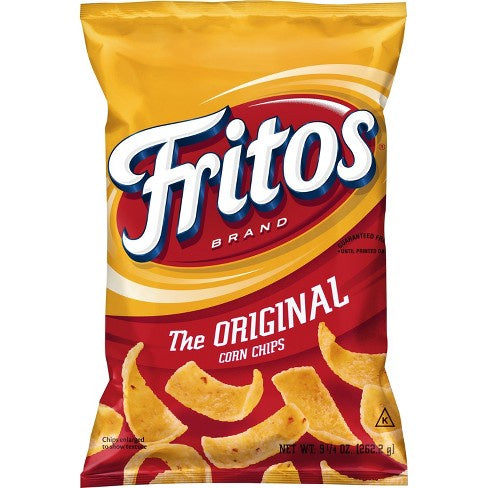 Frito Lay Fritos, Corn Chips, Original, 9.25 oz