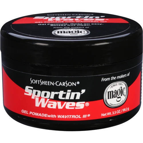 SoftSheen-Carson Sportin' Waves Gel Pomade with Wavitrol III, 3.5oz