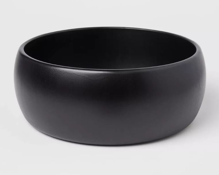 Serving Bowl, Black 189 oz, Acacia