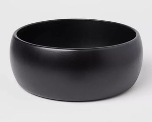 Serving Bowl, Black 189 oz, Acacia