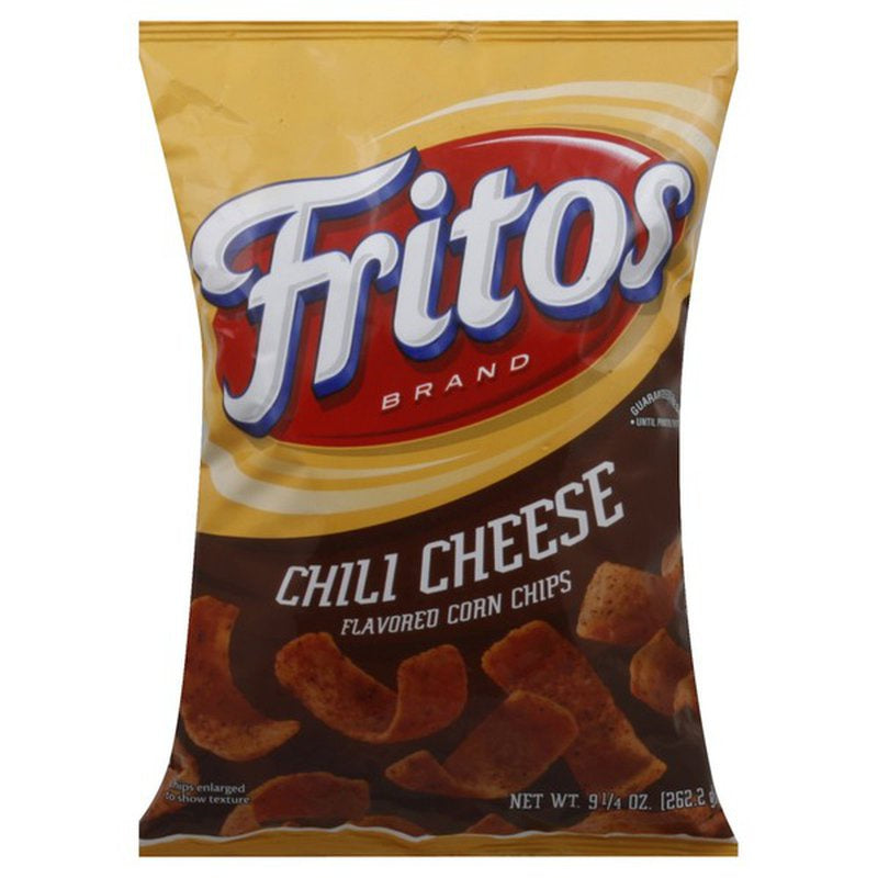 Frito Lay Fritos Corn Chips, Chili Cheese, 9.25 oz